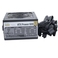 Alimentation PC de bureau Lekang Lingmao LK-600W avec PFC actif, prend en charge l'entrée 100V-265V, puissance nominale 600W, 20+4 broches, en stock