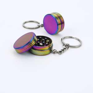 Cônes pré-roulés, papier à rouler, accessoires pour fumeurs, mini-broyeur à herbes 30 mm avec clip et porte-clés - Product Image 6