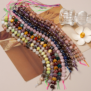 Tự nhiên mặt Rose Quartz rondelle 5x8 mét đá quý hạt saucer DIC bán quý hạt cho DIY đồ trang sức làm hạt - Product Image 5