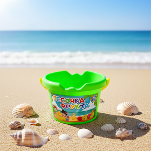 Kids <b>Beach</b> Sand Bucket Toy for Outdoor Sandbox and Garden Play Mesh Packed - Product Image 2
