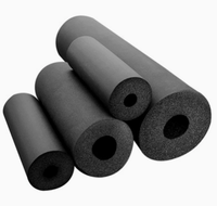 Tube d'isolation en mousse de caoutchouc NBR-PVC noir Aigao, classe B1, résistant au feu, pour système de bâtiment commercial