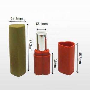 Custom Heart Shape Lipstick and Lip Balm Tube Containers <b>Metal</b> Tube <b>Packaging</b> Design - Product Image 2