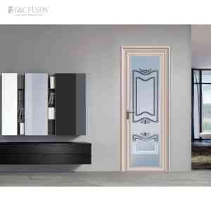 Phong Cách Châu Âu Đôi Mở Cửa Vào Với Khung Hẹp Không Thấm Nước Chống Trộm Hợp Kim Nhôm Pháp Cửa Cửa - Product Image 1