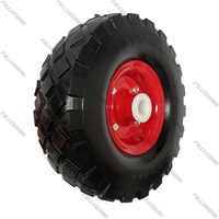 Roues pivotantes en mousse PU avec frein 4.10/3.50-4