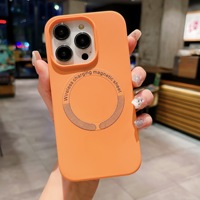 Casing Silikon Cairan dengan Sentuhan Halus untuk iPhone 14 Plus 12 13 11 untuk iPhone 15 Pro Max Casing Ponsel Magnetik Silikon
