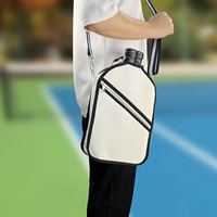 Sac à dos Pickleball pour pagaies Accessoires Sac à bandoulière Pickleball en toile blanche pour femmes et hommes