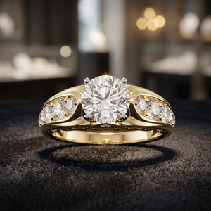 IGI Certified Lab Grown Diamond <b>Split</b> Shank Designer <b>Ring</b> Rhodium 10K 14K 18K Gold 925 935 Silver Engagement Wedding Fine - Product Image 1