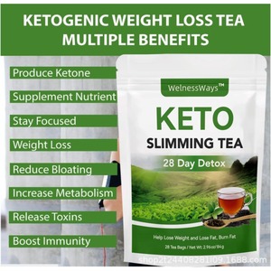 Té <span class=keywords><strong>Keto</strong></span> NutriCha, Bajo MOQ, Directo de Fábrica, Servicio Personalizado, Adelgazante Rápido, Desintoxicante Herbal, Pérdida de Peso Natural, Bienestar - Product Image 2
