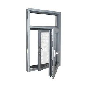 Wholesale Latest House Office Windows Double Glazed Aluminium House Window Glass Design