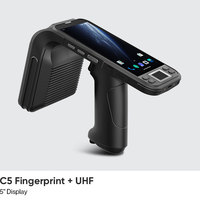 C5 Android 13 IP65 4G Computadora móvil de mano Lector UHF RFID más fuerte Escáner de código de barras GPS Lector PDA NFC resistente
