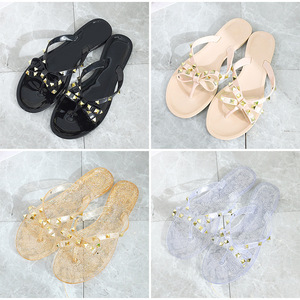 Sandalias <span class=keywords><strong>Transparentes</strong></span> de PVC para Mujer, Sandalias Tipo Espadrille para Mujer - Product Image 4