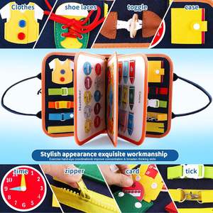 Enfant en bas âge compétences d'exploration créativité et Imagination occupé conseil activité jouets enfants activité feutre occupé conseil pour bébé - Product Image 3