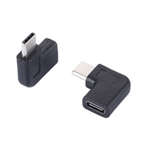 USB 3.1 Type C Adaptateur latéral à 90 degrés Convertisseur de charge OTG mâle femelle pour caméra d'ordinateur portable de jeu Téléphone portable DC