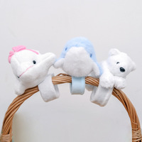 Pappa Circle Bracelet Peluche Super Douce, Poupée Animalière Transfrontalière, Doudou, Cadeau d'Anniversaire pour Enfants
