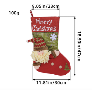 Joyeux <span class=keywords><strong>Noël</strong></span> Père <span class=keywords><strong>Noël</strong></span> Bonhomme <span class=keywords><strong>de</strong></span> neige Broderie Chaussettes Décorations d'arbre <span class=keywords><strong>de</strong></span> vacances Sacs cadeaux <span class=keywords><strong>de</strong></span> bonbons suspendus pour enfants - Product Image 5