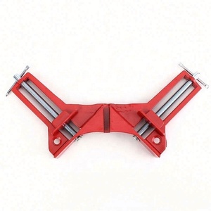 4 piezas de 90 grados de ángulo recto abrazadera de esquina inglete tornillo de banco soporte de Marco de imagen carpintería de trabajo ligero - Product Image 1