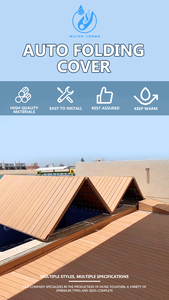 Abri de piscine automatique pliable Water Crown – Rétractable, étanche et sécurisé, conçu pour les villas, les hôtels et les ensembles résidentiels - Product Image 3