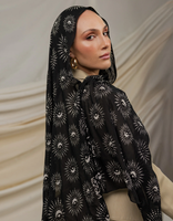 Lo.Love 2025 Écharpe légère en bambou modal personnalisée Vela, coton doux, rayonne viscose, motif floral, jersey numérique uni, hijab musulman