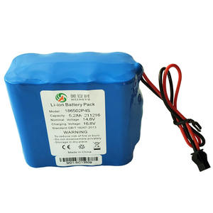 Batería de litio recargable <span class=keywords><strong>16850</strong></span> 4S2P, 14,8 V, 5200mAh, precio al por mayor - Product Image 1