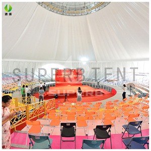 Carpa Excelente de 35m de Diámetro, Redonda, de Tela Oxford, Resistente al Viento, para Exposiciones y Ferias Comerciales en Todas las Estaciones - Product Image 4