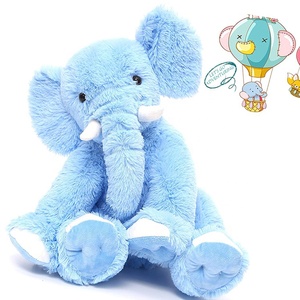 Vivero habitación cama decorativo azul juguetes de peluche de elefante de peluche de felpa animales de peluche juguetes animales - Product Image 5