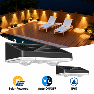 Lampes solaires de jardin IP67, lampes de clôture, lampes murales, éclairage extérieur étanche IP65, lampes de couloir - Product Image 1