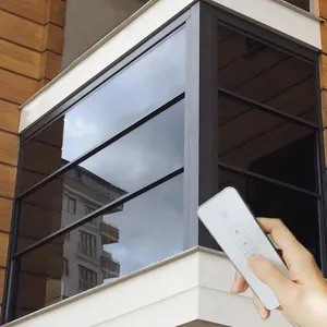 Excellent Waterproof Aluminium Electric Opens Sun View Balconi Windows Villa Attic Window Into That Turns Balcony Roof Window