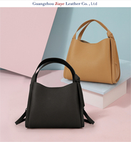 Sac à main bandoulière décontracté en cuir véritable pour femme, style seau, à la mode, avec fermeture éclair, personnalisable