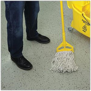 Boardwalk BWKCM02016S 4-Ply #16 White Cotton Band <b>Mop</b> Head Cut-End Design 12/ Carton - Product Image 6