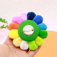 Caliente nuevo Takashi Murakami 12cm flor llavero personalizado suave Mini Animal de peluche de juguete al por mayor OPP embalaje para uso doméstico