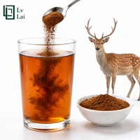Poudre d'antlers de cerf de qualité alimentaire en rapport 10:1, adaptée aux liquides oraux, aux capsules et aux comprimés de médecine traditionnelle chinoise.
