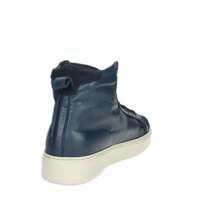 Baskets pour hommes NEVADA bleues, style basketball, en cuir, à tige haute