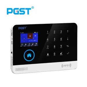 PGST wifi和4G 100防区应用程序控制tuya家庭报警系统无线433mhz，用于带LCD屏幕的房屋安全