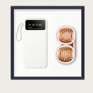Coffret Cadeau Personnalisé Pratique pour Célébration d'Entreprise : Power Bank et Ventilateur Portable Sérigraphié - Product Image 3