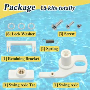 Accessoires Polaris, kit d'axe pivotant C36 pour nettoyeur de <span class=keywords><strong>piscine</strong></span>, pièce de rechange pour Polaris 280 - Product Image 3