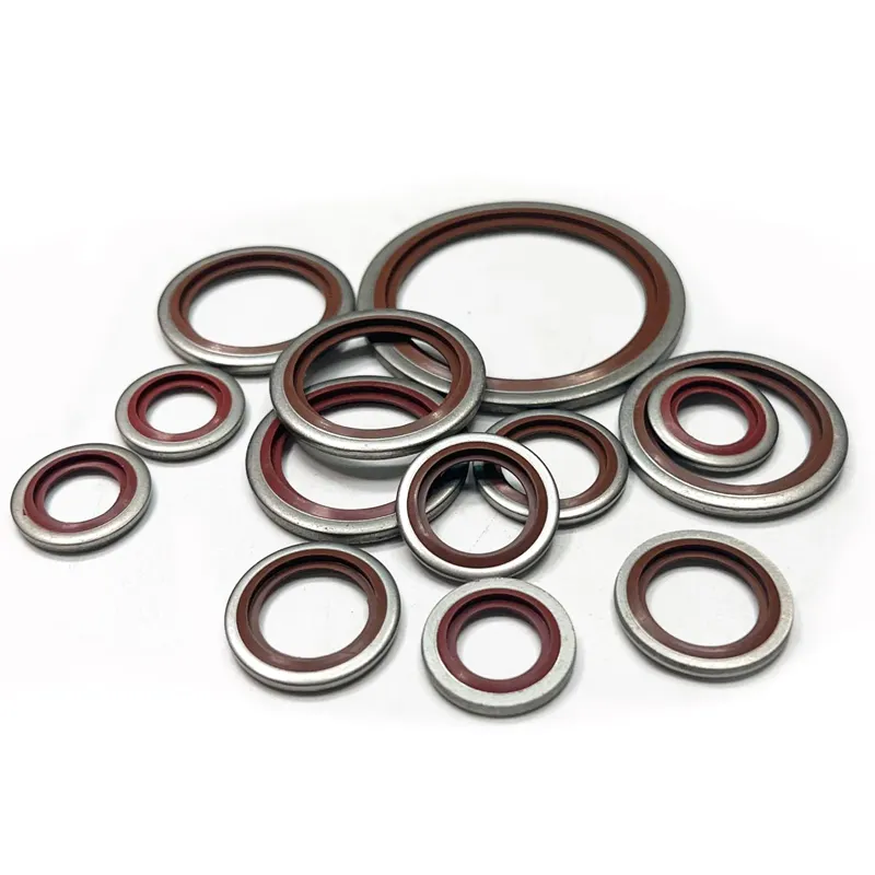 Kafuka manufacturer custom FKM rubber sealing gasket paking segel berikat karet stainless steel