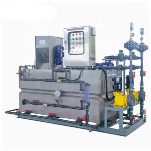 PAC/PAM Flocculant mixing and dosing device for water treatment system