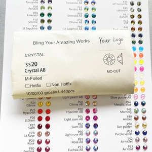 Commercio all'ingrosso della fabbrica 100% un buon Feedback LT.Siam Non Hot Fix Strass di vetro Strass per vestiti gioielli ampi Strass - Product Image 6