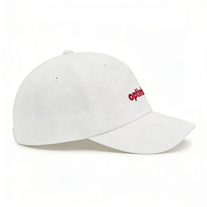 Casquette de baseball en coton à 6 panneaux avec broderie « optimiste » – Chapeau de soleil léger et décontracté pour le quotidien et les sports de plein air - Product Image 3