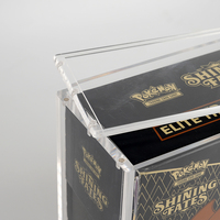 Vente directe du fabricant, boîte de présentation en acrylique de luxe classique de qualité supérieure, protection UV, boîte ETB avec couvercle magnétique pour l'affichage