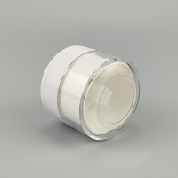 Pot cosmétique vide en acrylique de 50g avec couvercle à pression, flacon en plastique sans air pour crème et lotion, emballage pour soins de la peau
