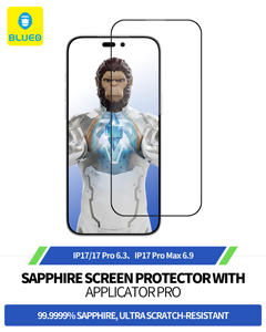 <span class=keywords><strong>Protector</strong></span> de Pantalla <span class=keywords><strong>BLUEO</strong></span> Sapphire, 9 Mohs, Impresión de Seda, para la Serie iPhone - Product Image 1