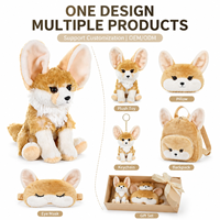Fabricant de jouets en peluche personnalisés Renard Fennec, poupée sur mesure avec animal en peluche doux de la forêt, certifié CE, faible MOQ, OEM ODM