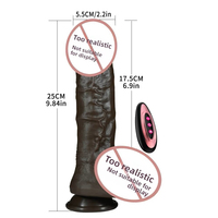 Dildo en silicone extra-large entièrement automatique et motorisé pour la masturbation féminine - Jouet sexuel de grande taille, modèle international SD1405