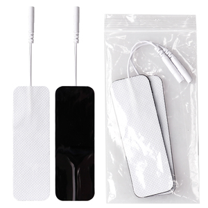 Électrodes TENS réutilisables non tissées 3x9cm avec prise 2mm, patchs adhésifs à forte viscosité pour soulagement ciblé <span class=keywords><strong>de</strong></span> la douleur - Product Image 4