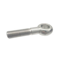 Boulon à œillet en acier inoxydable 304/316 finition brute, filetage M8, longueur 55 mm, DIN944, tête à joint lâche, boulon de levage à œillet pivotant