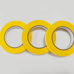 Haute température 100 ° C résistant sans résidu véhicule automobile finition <span class=keywords><strong>peinture</strong></span> en aérosol ruban de masquage papier adhésif <span class=keywords><strong>jaune</strong></span> - Product Image 3