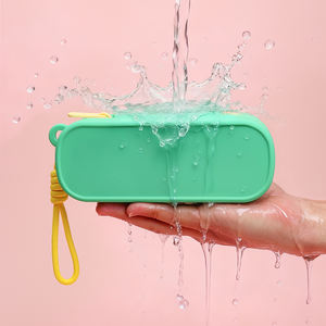 Silikon-Sonnenbrillen-Schutzhülle Langlebige Wasserdichte Brillen-Aufbewahrungstasche mit Reißverschluss Stoßfeste Brillenhülle - Product Image 5