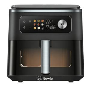 Nouvelle friteuse à air vapeur Newle 7L avec cuve en acier inoxydable, réservoir d'eau <span class=keywords><strong>de</strong></span> 1100 ml, cuiseur sain numérique 3-en-1 avec fonction <span class=keywords><strong>de</strong></span> nettoyage à la vapeur - Product Image 2