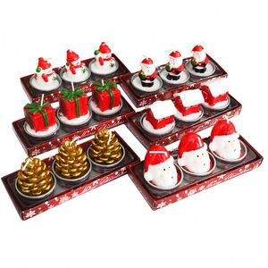 Té de decoración de Navidad comercial, regalos ligeros, manualidades, muñecos de nieve de Papá Noel, moldes de velas de árbol de Navidad, adornos, velas de Navidad/ - Product Image 1